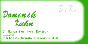 dominik kuhn business card